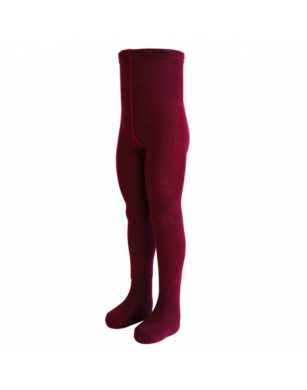 Merino vilnos, bordo pėdkelnės. 74-110 cm.